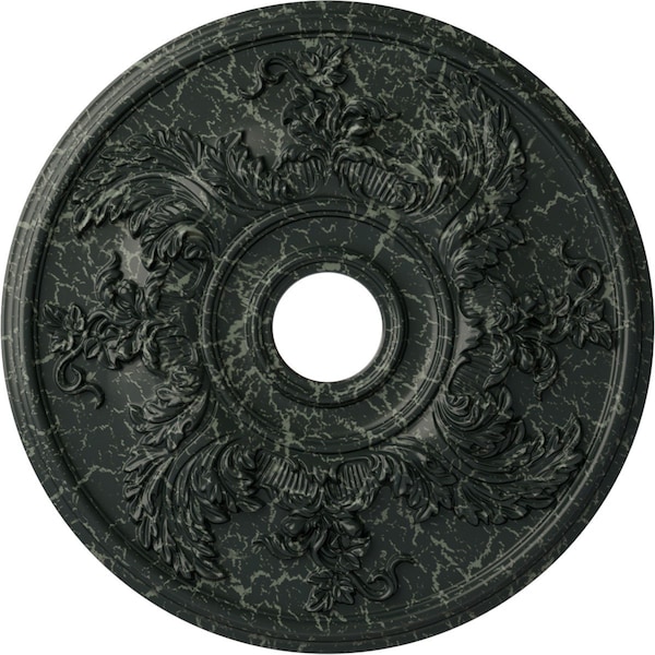 Ekena Millwork Acanthus Twist Medallion (Canopies up to 8 3/8"), 23 5/8"OD x 4 5/8"ID x 1 7/8"P, Painted Turtle CM23ACPTC - main